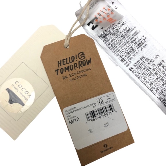 🆕Billabong Sun Worshipper Tanlines Skimpy Bikini Bottoms for Women M‎ (10) - Picture 10 of 12